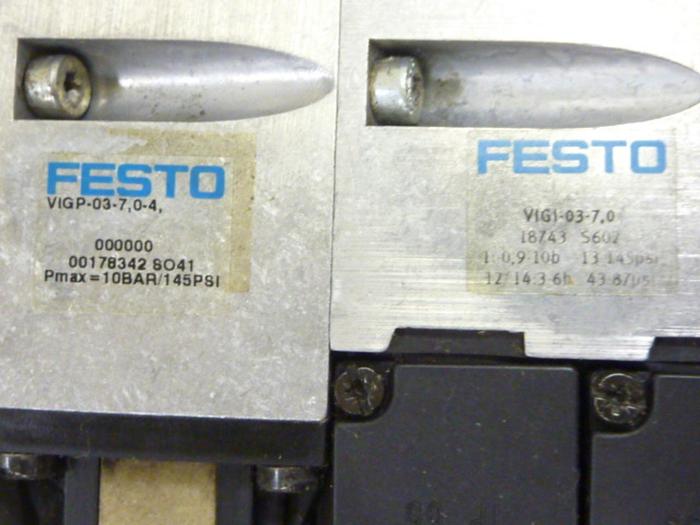 Used FESTO Control Block / Valve Terminal IFB13-03 #60712
