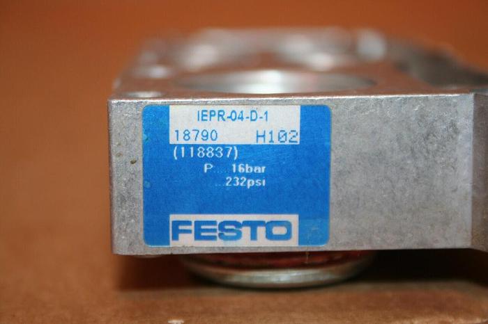 Used FESTO Valve Manifold, End Plate IEPR-04-D-1 Used