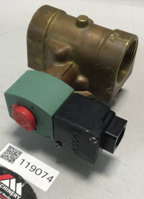 Used ASCO Solenoid Coil & Valve MP-C-086 / VALVE USED