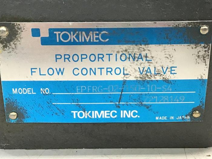 Used TOKIMEC Control Valve EPFRG-02-150-10-S4 Used