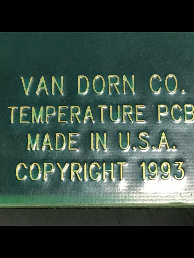 Used VAN DORN Temperature Circuit Board PC330-021 330-021 USED