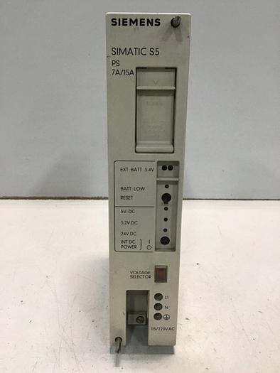 Used SIEMENS Modular Power Supply E220G5/15WRGD #137069