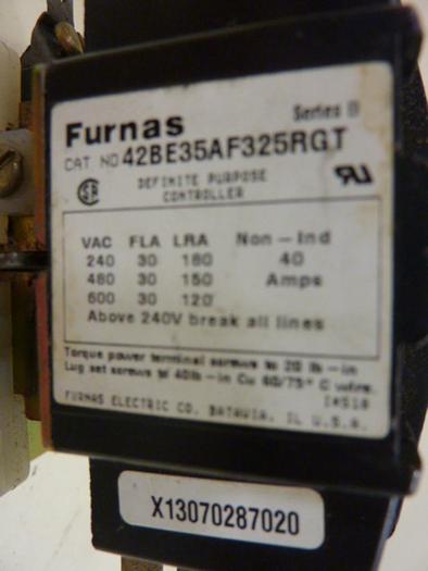 Used FURNAS ELECTRIC CO Contactor 42BE35AF325RGT #58481