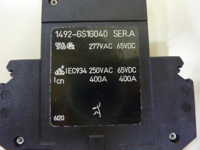 Used ALLEN BRADLEY 4 Amp Circuit Breaker 1492-GS1G040 SER A #64319