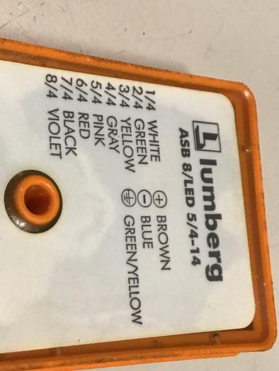 Used LUMBERG Distribution Box ASB 8/LED 5/4-14 #130710