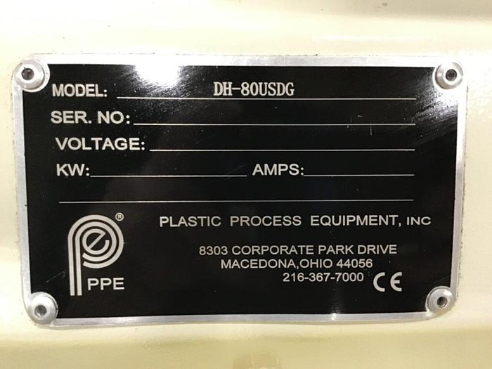 Used PPE Insulated Drying Hopper w/ Stand DH-80USDG Used