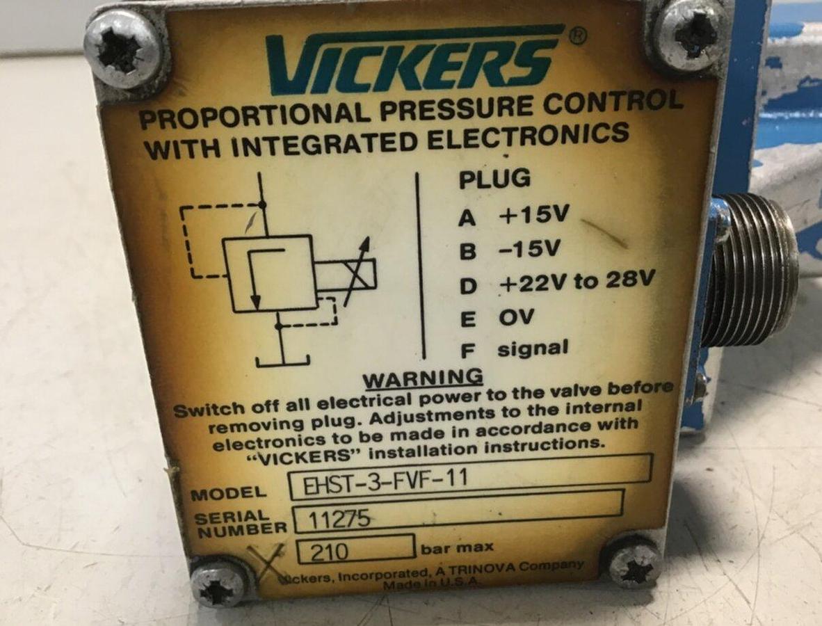 Used VICKERS Proportional Valve EHST-3-FVF-11 USED