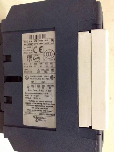 Used TELEMECANIQUE Contactor LC1D80 #68997