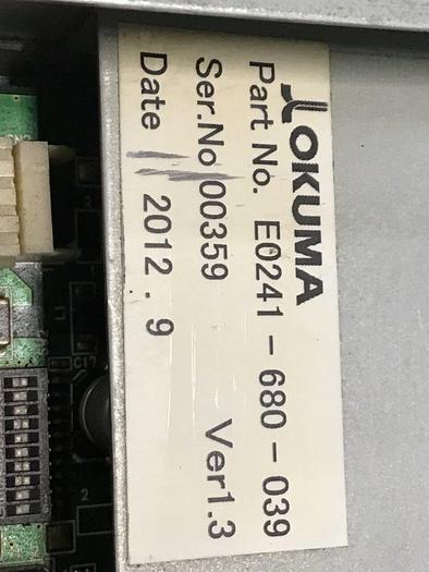 Used OKUMA Flash Memory Drive E0241-680-039 #144027