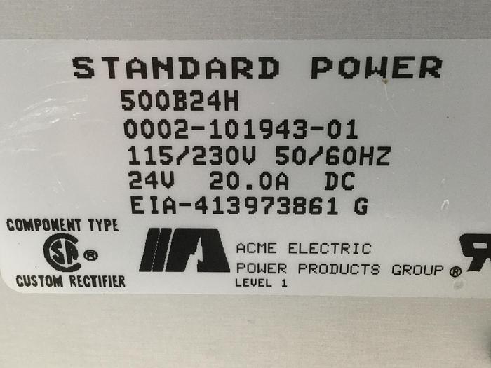 Used ACME ELECTRIC Power Supply 500B24H Used