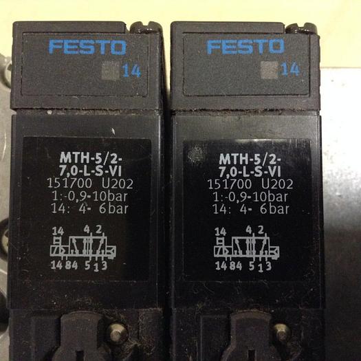 Used FESTO Control Block w/ Valves VIMP-03-B #71359