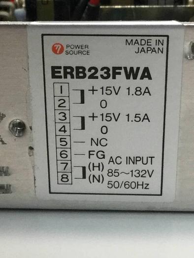 Used POWER SOURCE Power Supply ERB23FWA #101258