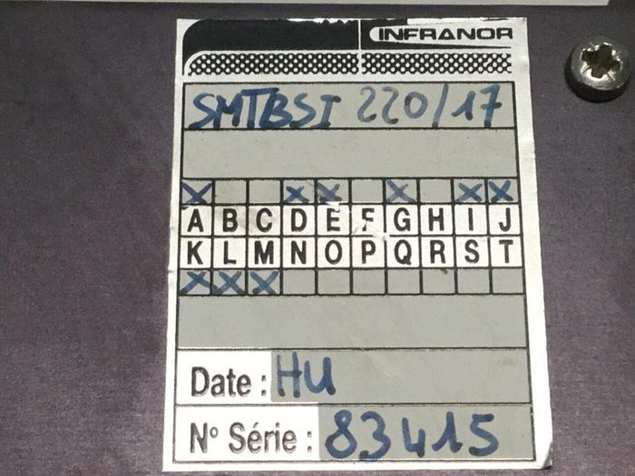 Used INFRANOR Amplifier SMTBSI 220/17 Used