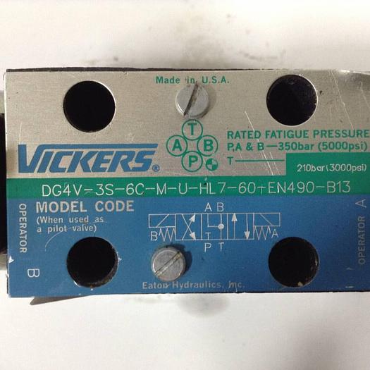 Used VICKERS Valve DG5S4-0431C-E-T-M-U-HL7-B13-60-EN502 #89852
