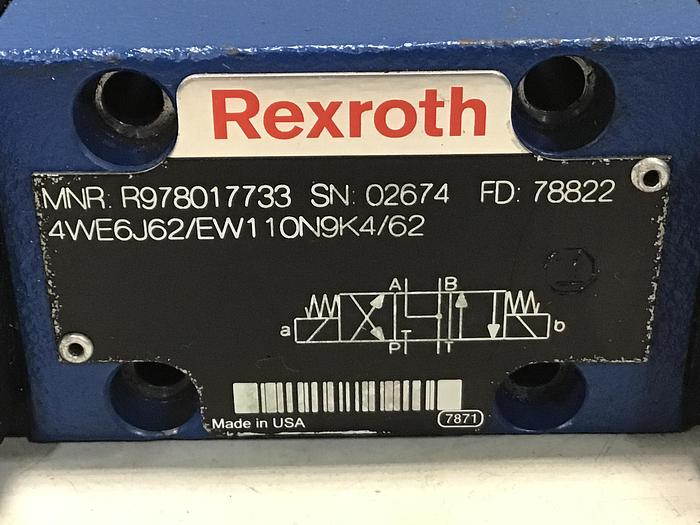 Used REXROTH 4WE6J62/EW110N9K4/62