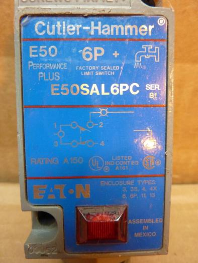 Used CUTLER HAMMER Limit Switch E50SAL6PC #23159