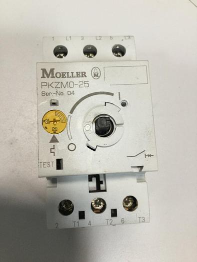 Used MOELLER 25 Amp Circuit Breaker PKZM0-25 #101829