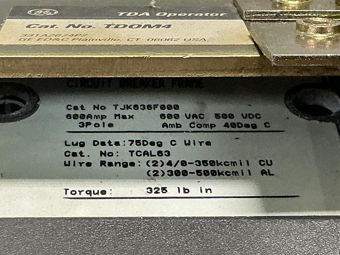 Used GENERAL ELECTRIC TJK636F000