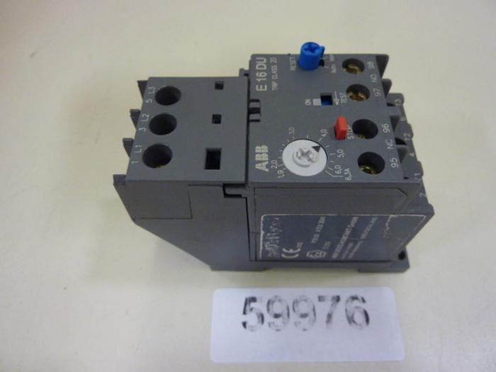 Used ABB Overload Relay E16 DU #59976