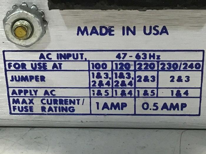 Used POWER-ONE Power Supply HBB15-1.5-A #112397