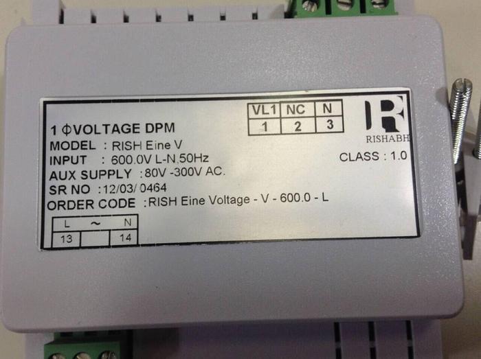 Used RISHABH Digital Panel Meter RISH EINE V #86277
