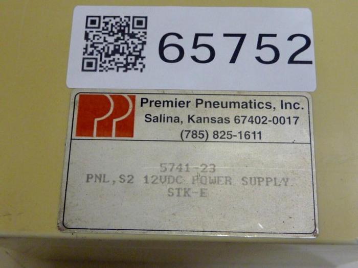 Used PREMIER PNEUMATICS Power Supply 5741-23 #65752