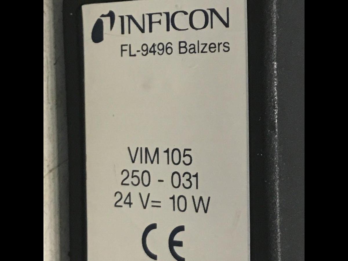 Used INFICON Gauge / Valve FL-9496 BALZERS Used