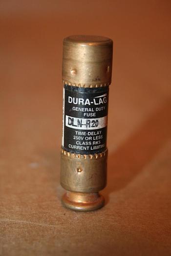 Used DURA-LAG 20 Amp Fuse DLN-R20 Used