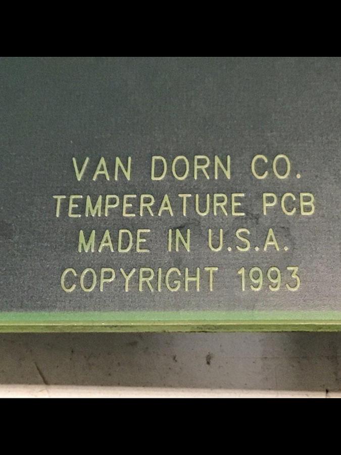 Used VAN DORN Temperature Circuit Board PC330-021 330-021 #136432