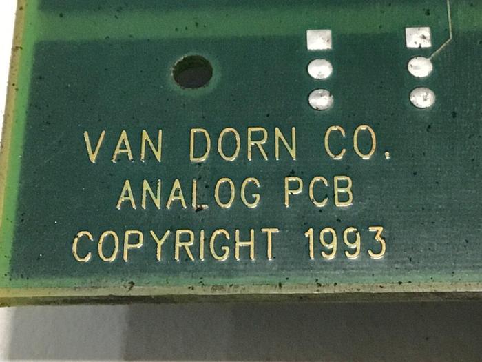 Used VAN DORN Analog Circuit Board 330025 PC330-025 Used