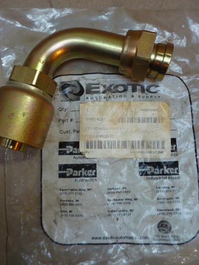 PARKER HYDRAULIC CRIMP HOSE FITTING ELBOW S1457422-1 #29961