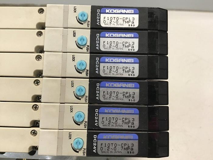 Used KOGANEI Solenoid w/ Valves F10M7AJ #120918