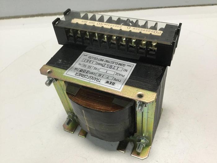 Used GOMI ELECTRIC 0.1 kVA Transformer T-1B 100VA #107874