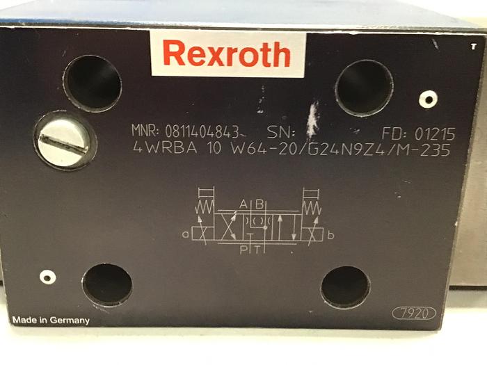 Used REXROTH Valve 4WRBA10W64-20/G24N9Z4/M-235
