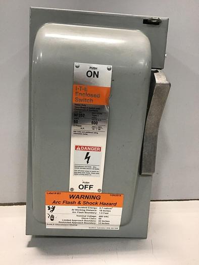 Used SIEMENS Safety Disconnect Switch NF352 #130001