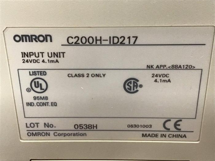 Used OMRON Input Module C200H-ID217 #122613