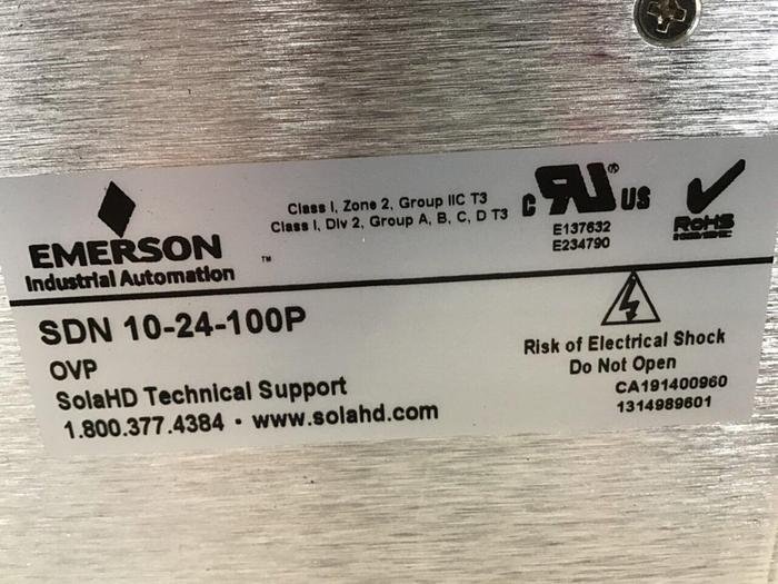Used SOLA Power Supply SDN10-24-100P Used