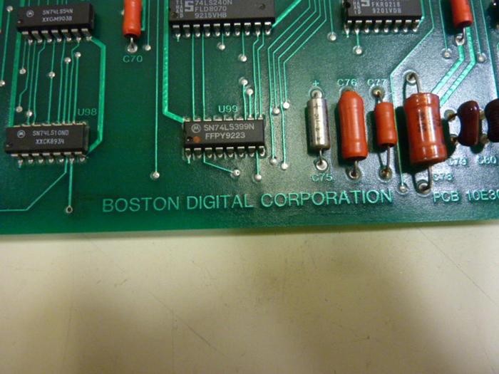Used BOSTON DIGITAL Processor I/O Card 1-4 PCB10E301 #67090