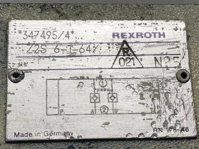 Used REXROTH Valve Z2S 6-1-64 #132163