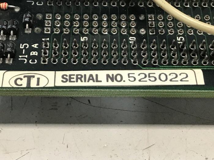 Used CTI Van Dorn Control Rack CTI 605 Z9504378B #136319