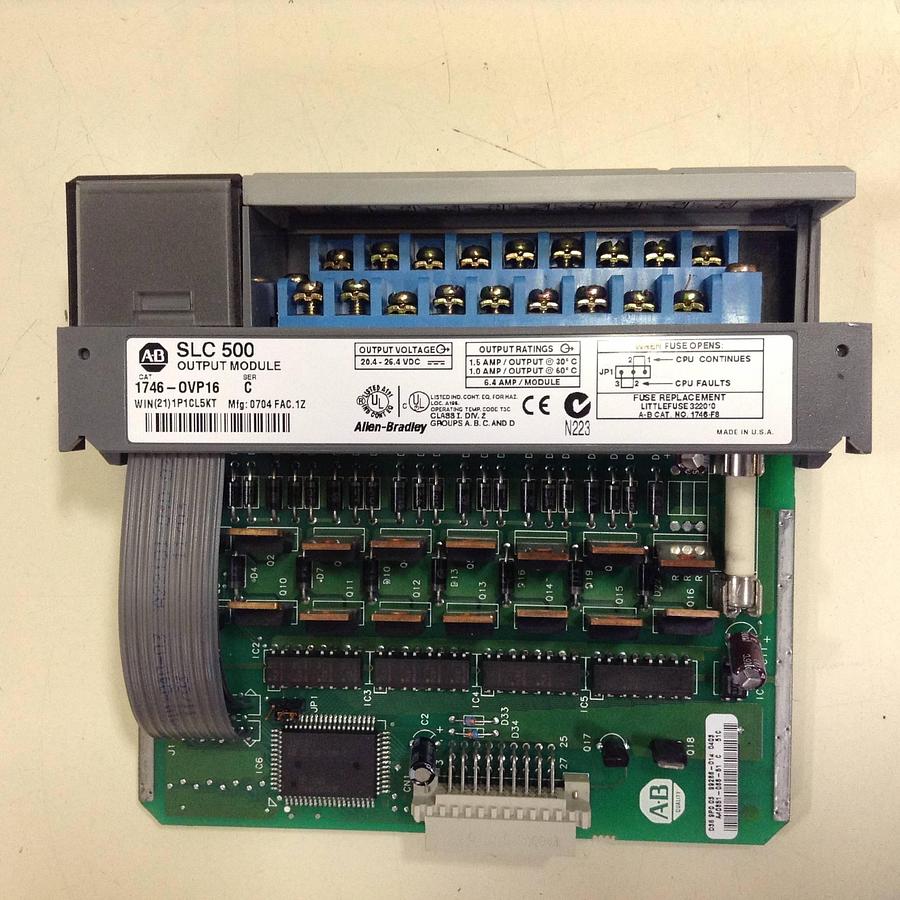 Used ALLEN BRADLEY Output Module 1746-OVP16 SER C USED