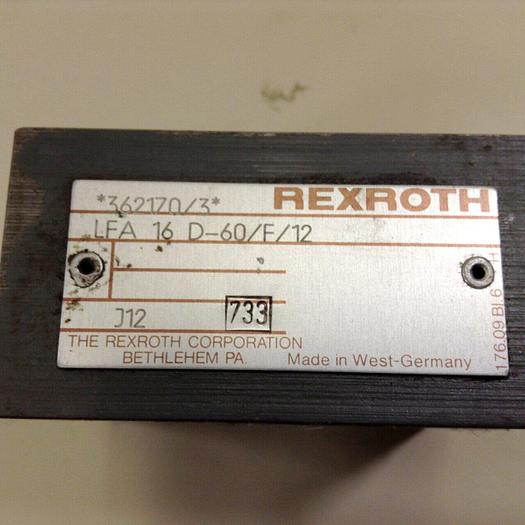 Used REXROTH Valve LFA16D60F12 #84249