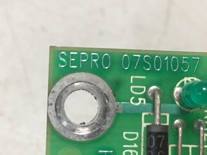 Used SEPRO ROBOTIQUE Circuit Board 07S01057 Used