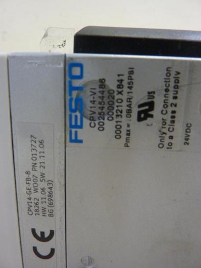 Used FESTO Valve Terminal CPV14 CPV14-VI #61198