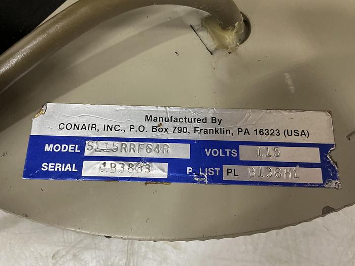 Used CONAIR FRANKLIN SL15RRF64R