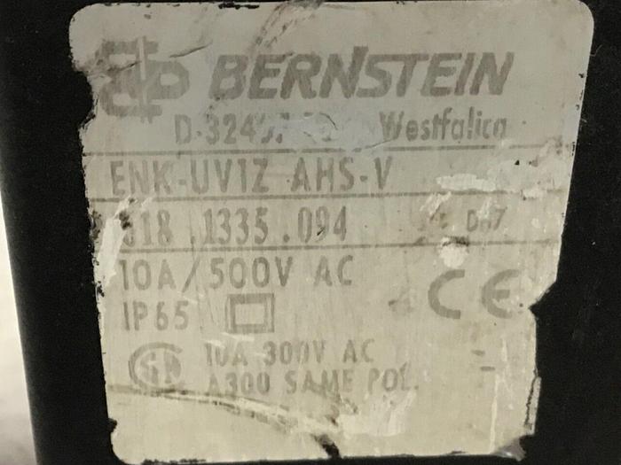 Used BERNSTEIN Limit Switch ENK-UV1Z AHS-V #121256
