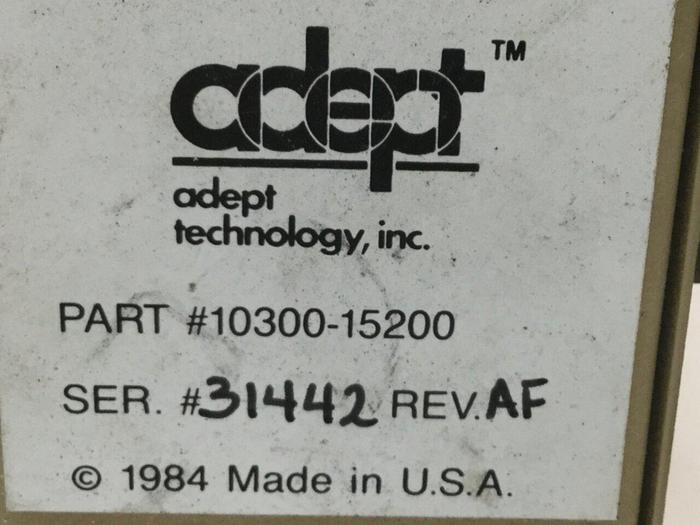 Used ADEPT Control Module 10300-15200 REV AF #105570