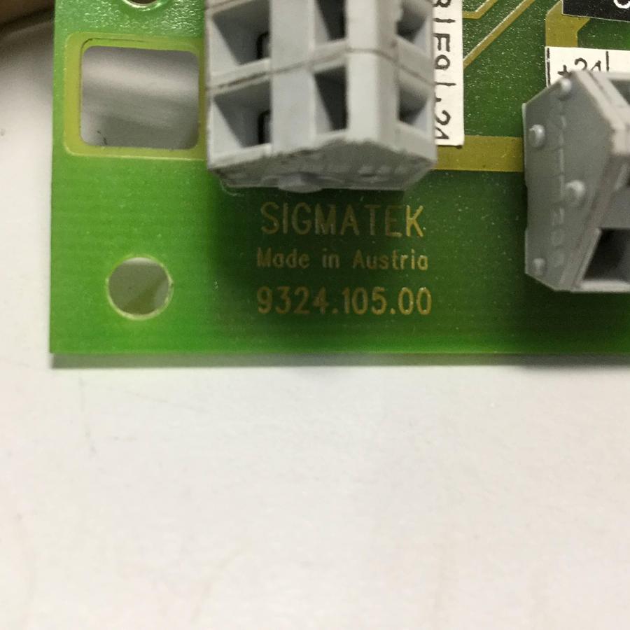 Used SIGMATEK Circuit Board 9324.105.00 Used