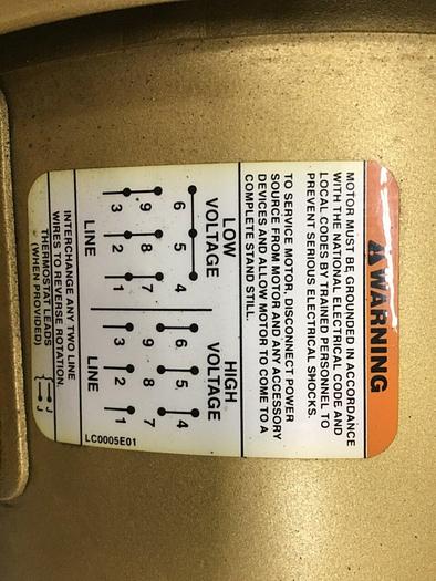 Used BALDOR 3 HP Super E Motor CEM3611T #127684