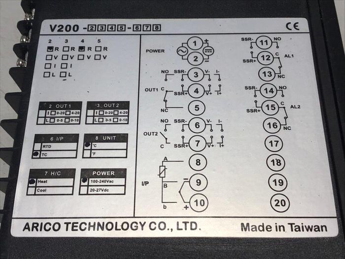 Used ARICO Temperature Controller V200 #129809